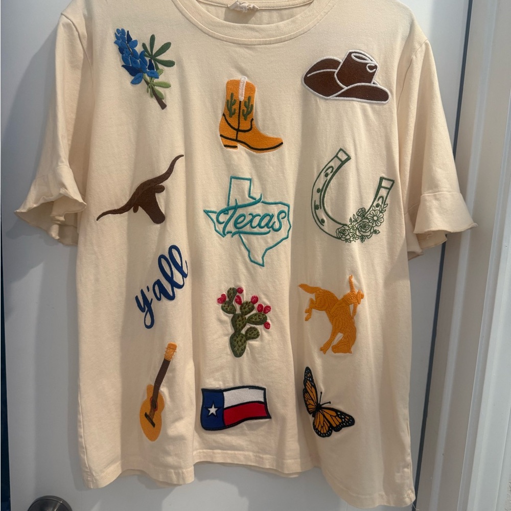 Layerz Texas Cream Graphic T-Shirt